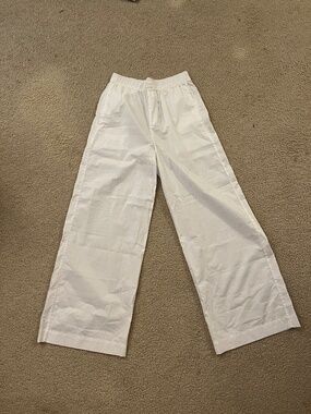 NWT J Crew White Cotton Pajama Pants Women's XXS